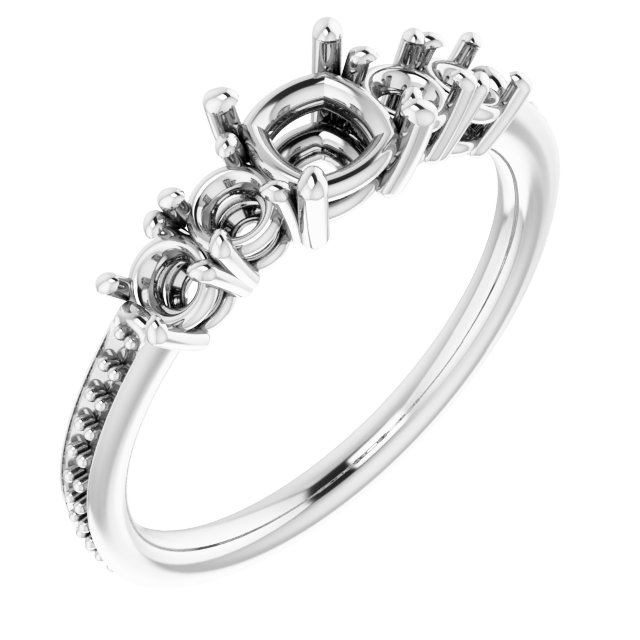Accented Engagement Ring