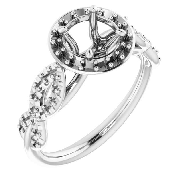 Halo-Style Infinity-Inspired Engagement Ring