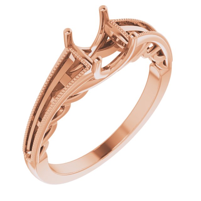 Accented Sculptural Engagement Ring or Band