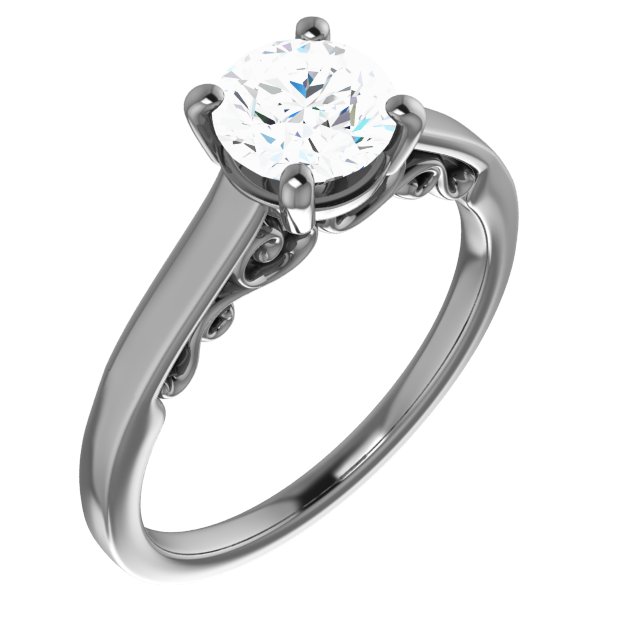 Sculptural-Style Engagement Ring