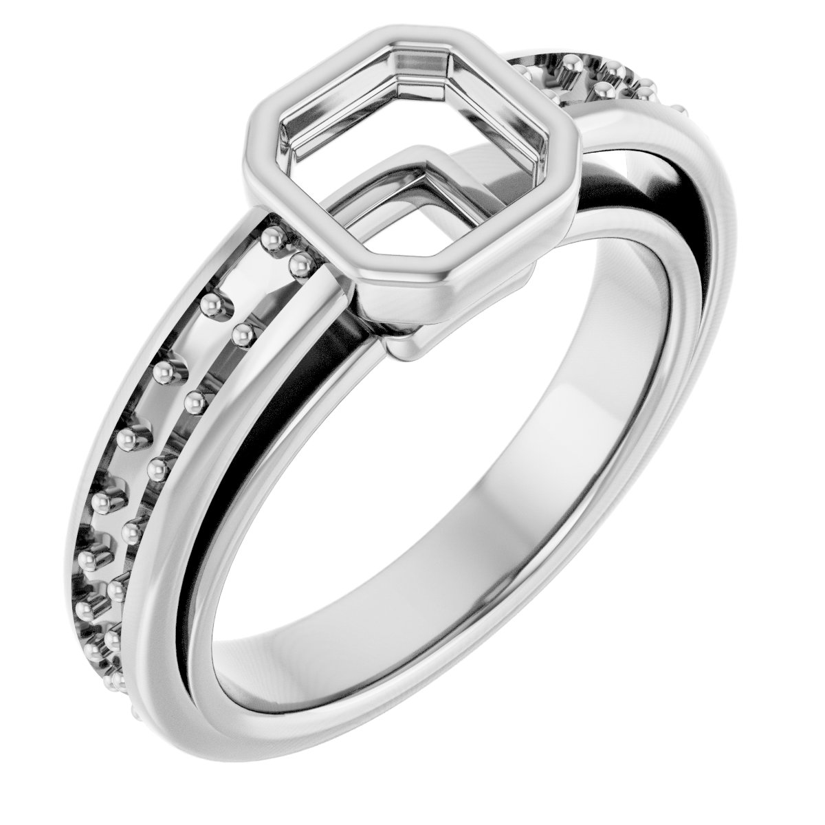 Bezel-Set Solitaire Engagement Ring
