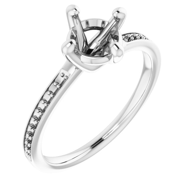 Accented Engagement Ring