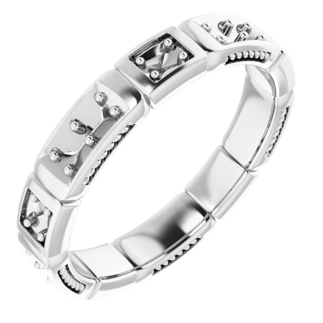 Platinum .50 CTW Diamond Eternity Band Size 7 Ref 12404268