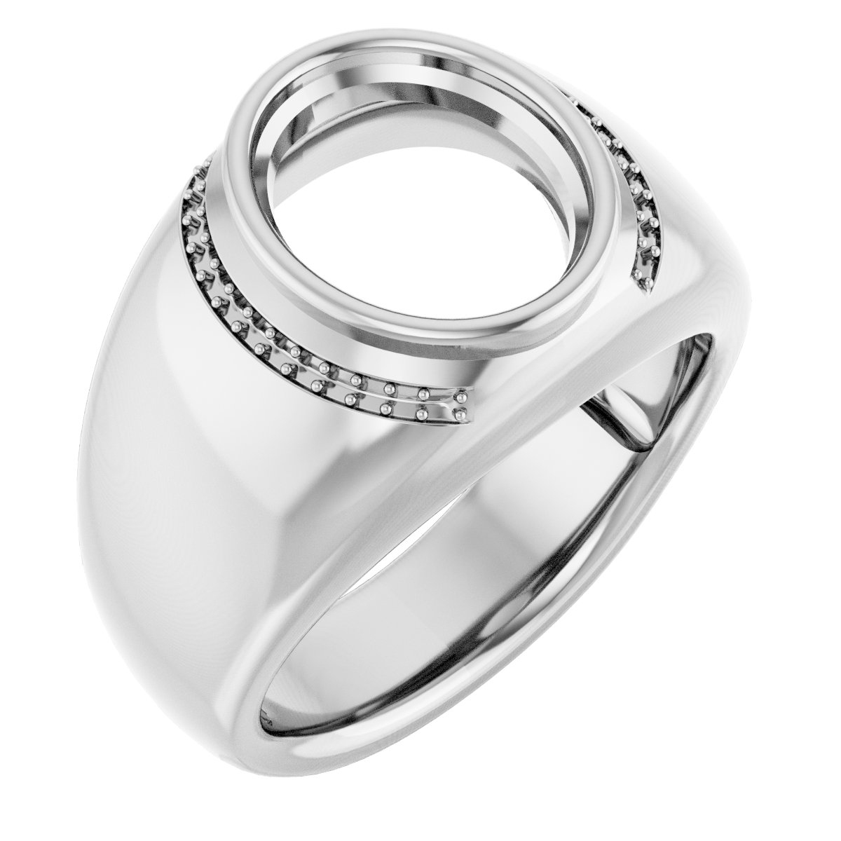Accented Bezel-Set Ring