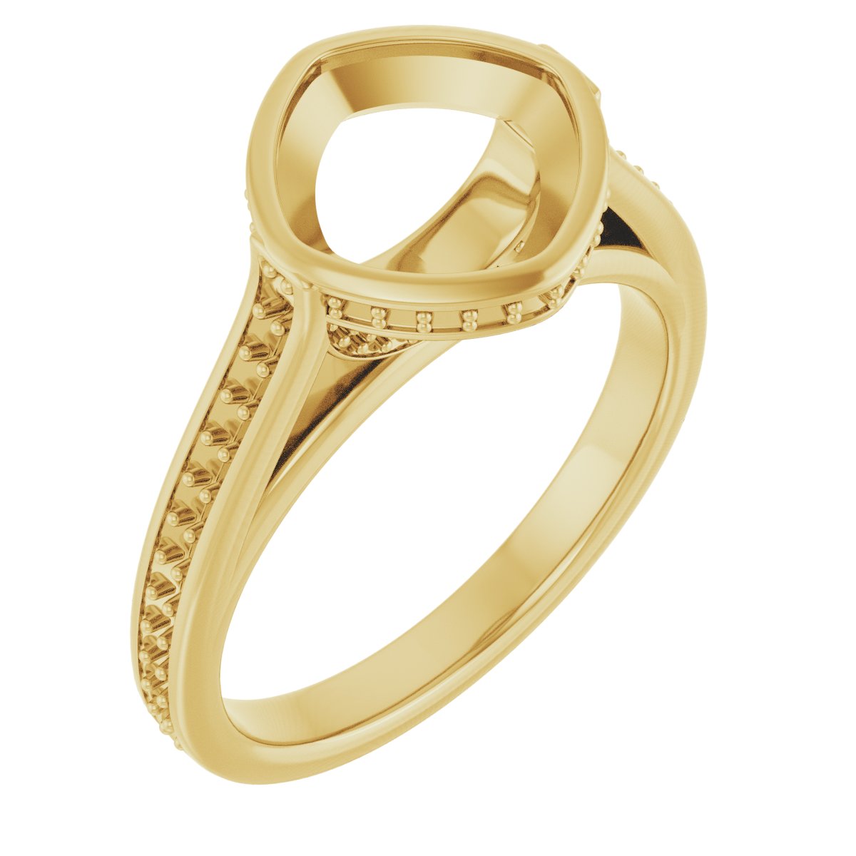 Bezel-Set Accented Engagement Ring