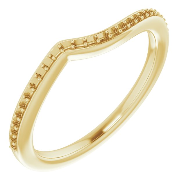 14K Yellow 1/8 CTW Natural Diamond Band