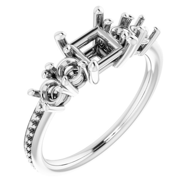 Accented Engagement Ring
