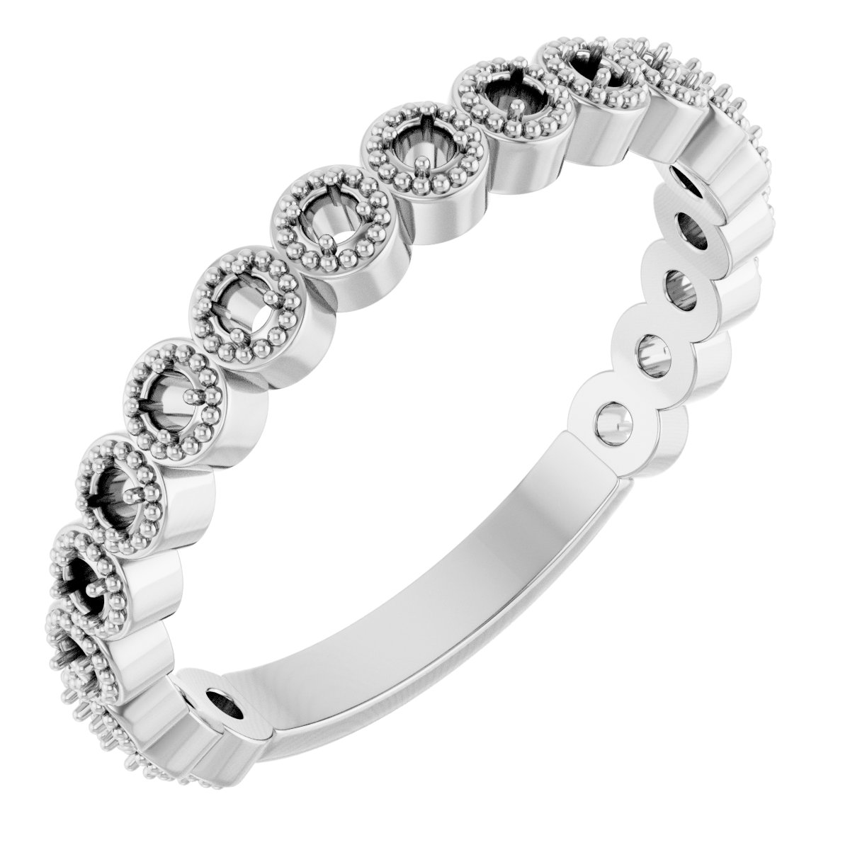 14K White 1/6 CTW Diamond Anniversary Band