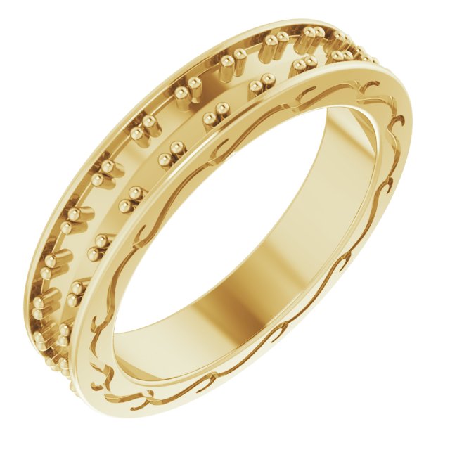 14K Yellow 1 CTW Diamond Round Eternity Band Size 6 Ref 12152239