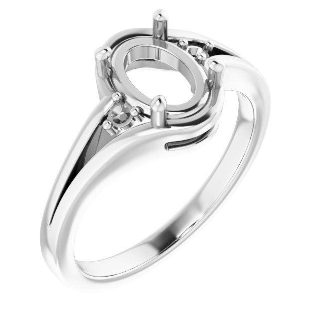 Accented Split Shank Ring