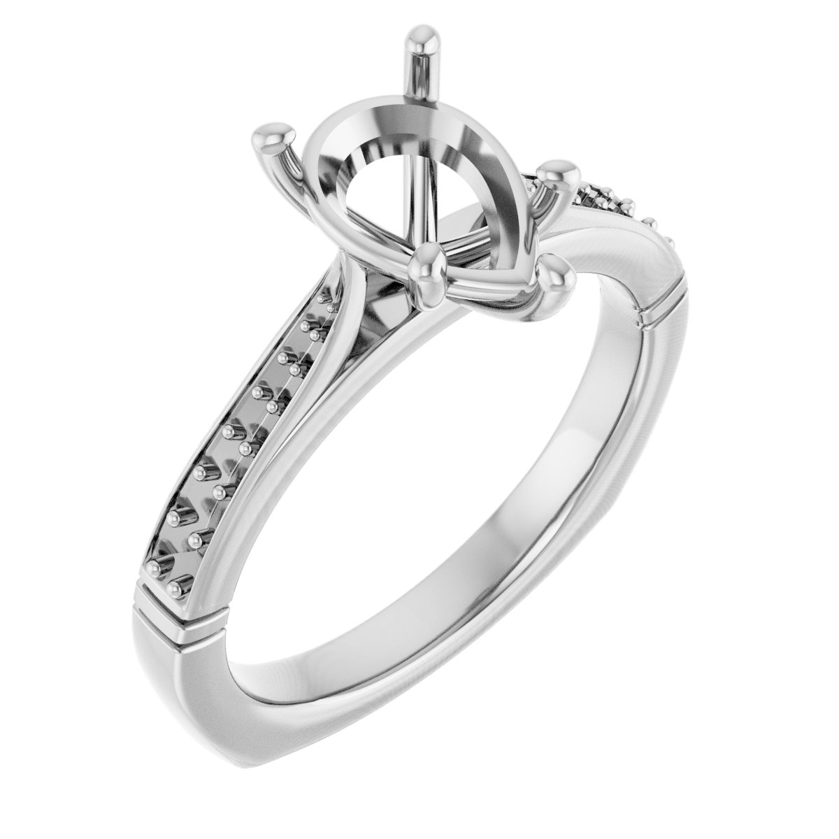 Accented Engagement Ring