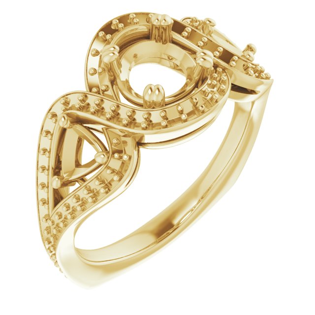 Criss-Cross Halo-Style Ring