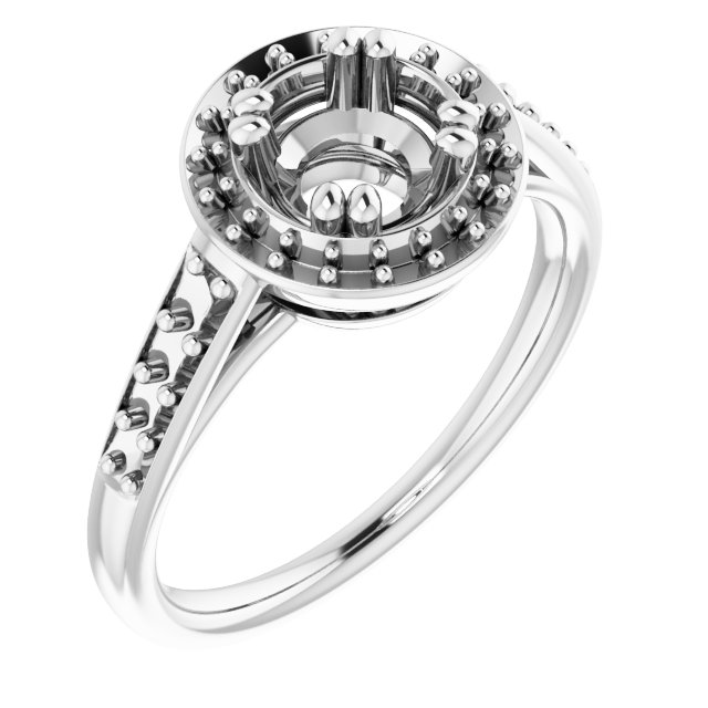 Halo-Style Engagement Ring