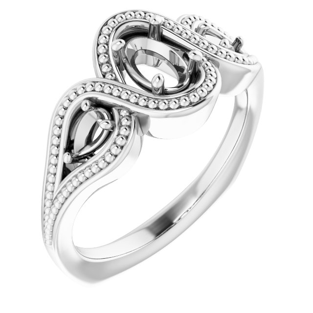 Beaded Criss-Cross Ring