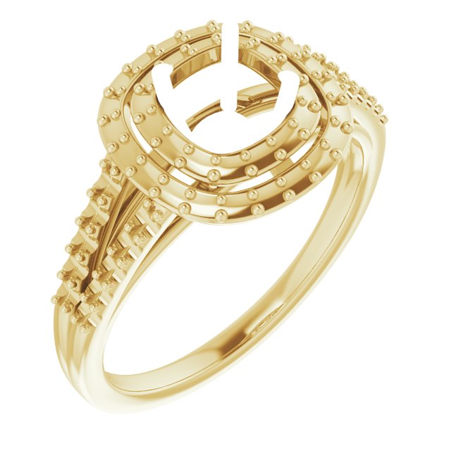 Double Halo-Style Engagement Ring