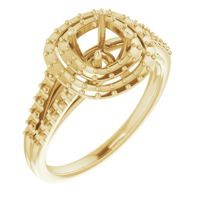 Double Halo-Style Engagement Ring