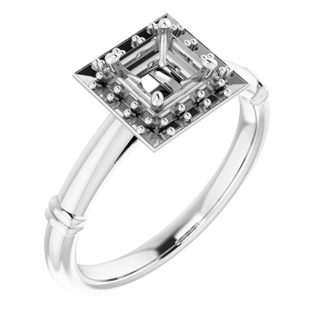 Halo-Style Engagement Ring