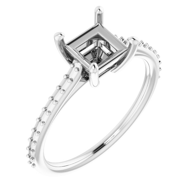 Accented Cathedral-Style Ring
