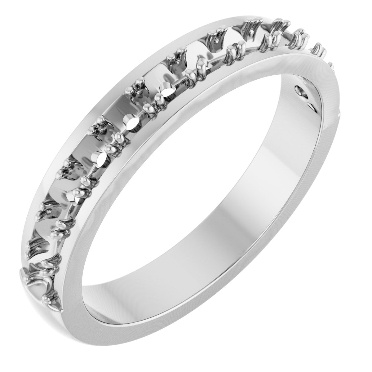 14K White 3/4 CTW Natural Diamond Anniversary Band