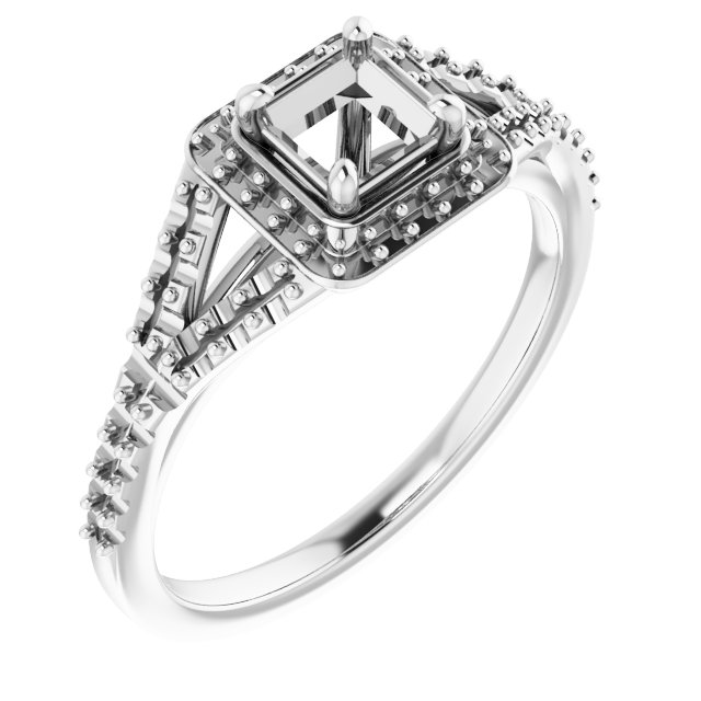 Halo-Style Engagement Ring