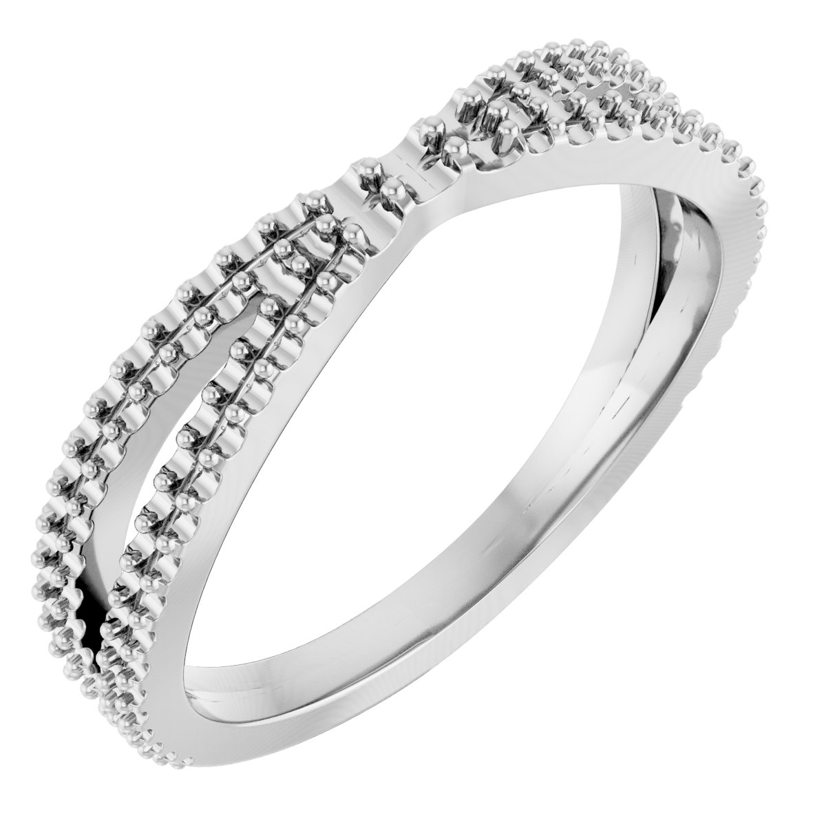 14K White .33 CTW Diamond Contour Band Ref 12346685