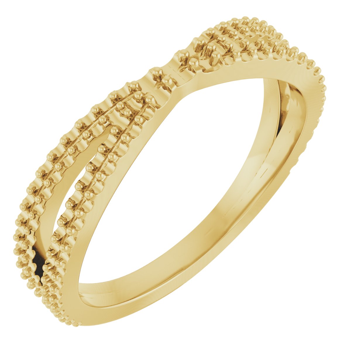 14K Yellow .33 CTW Diamond Contour Band Ref 12512897