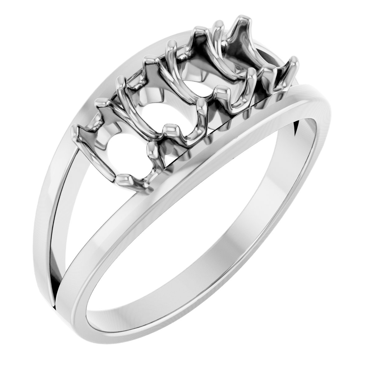 Family Negative Space Ring