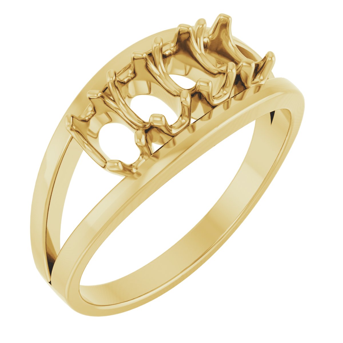 Family Negative Space Ring