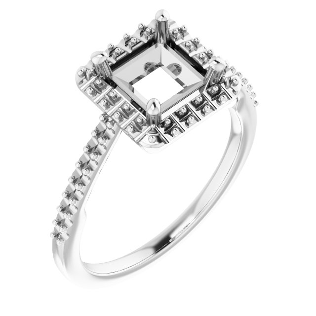Halo-Style Engagement Ring