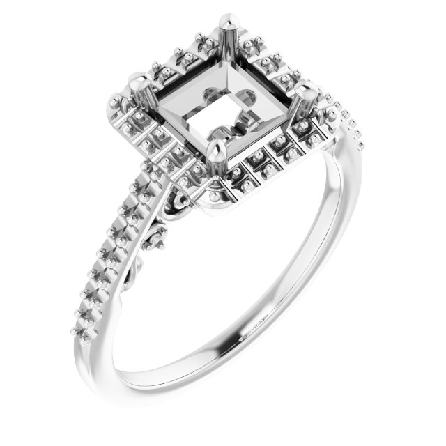 Halo-Style Engagement Ring