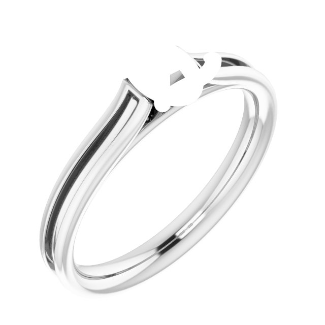 Accented Cathedral Engagement Ring