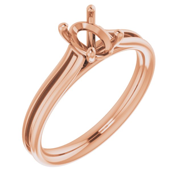 Accented Cathedral Engagement Ring