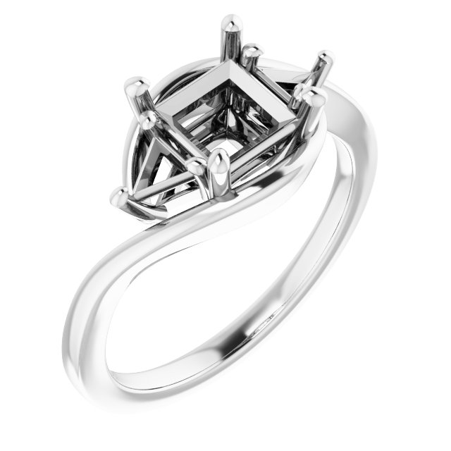 Three-Stone Bypass Engagement Ring