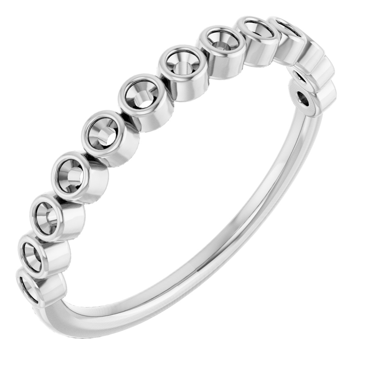 14K White 1/5 CTW Lab-Grown Diamond Anniversary Band