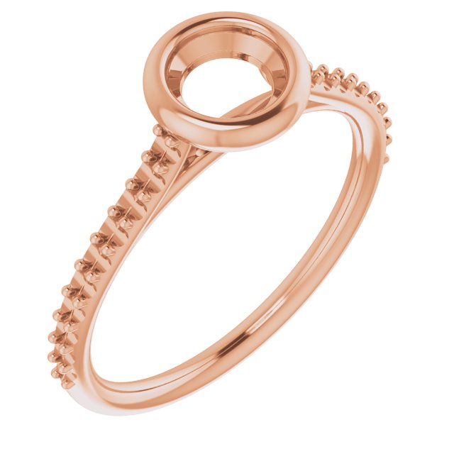 Bezel-Set Accented Engagement Ring