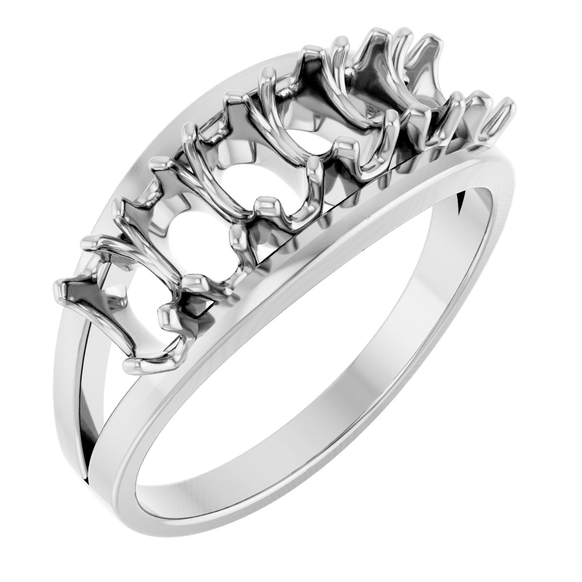 Family Negative Space Ring