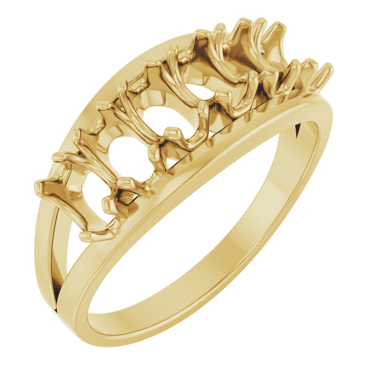 Family Negative Space Ring