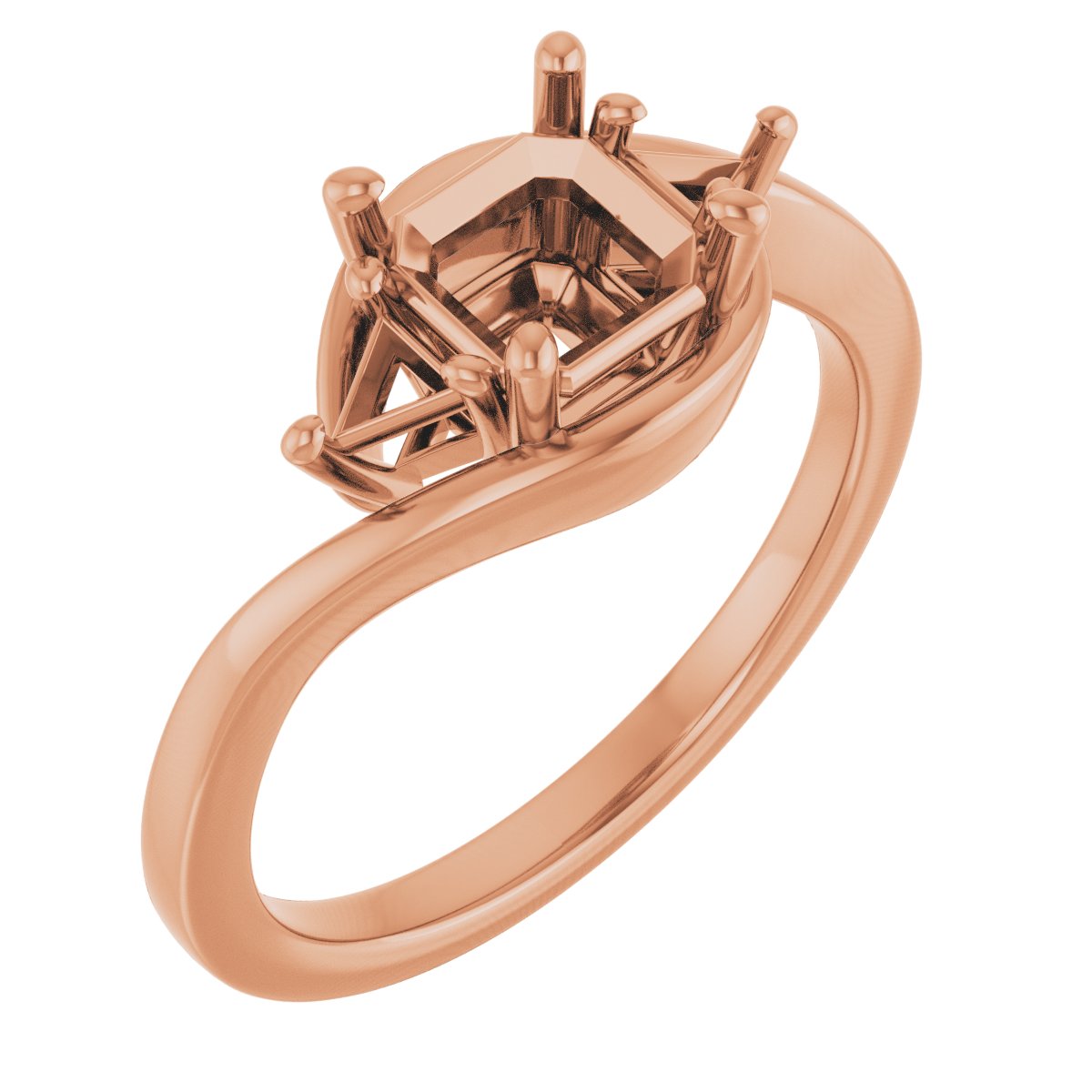 Three-Stone Bypass Engagement Ring