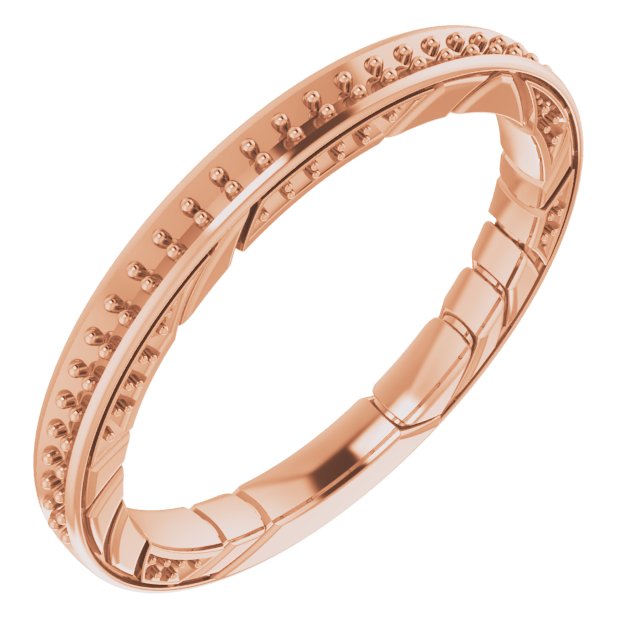 14K Rose 1/5 CTW Diamond Anniversary Band