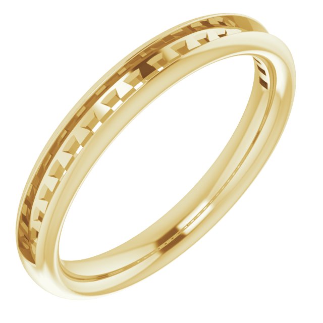 Channel-Set Accented Engagement Ring or Band