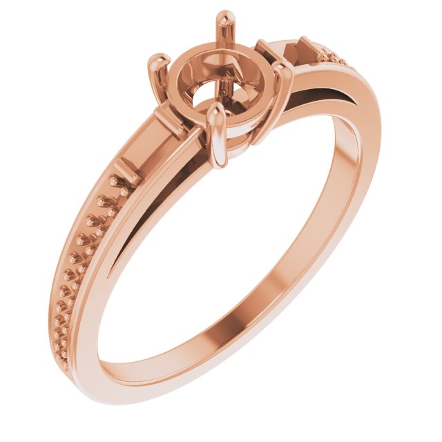 Baguette Accented Engagement Ring or Band