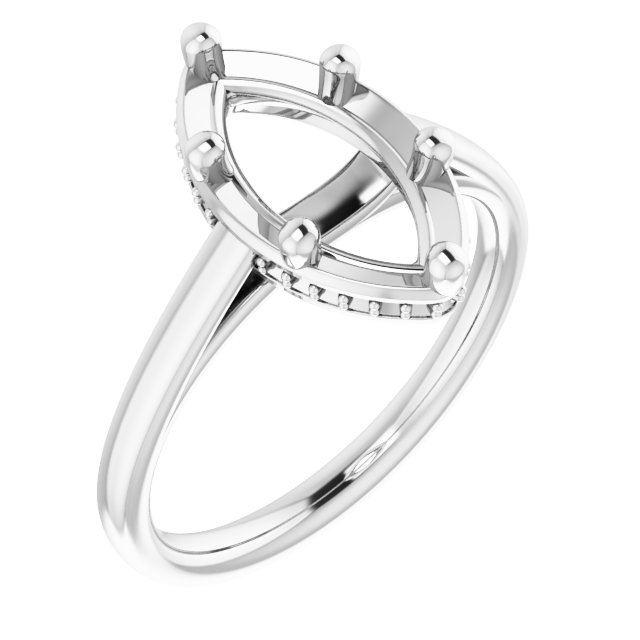 Hidden Halo-Style Ring