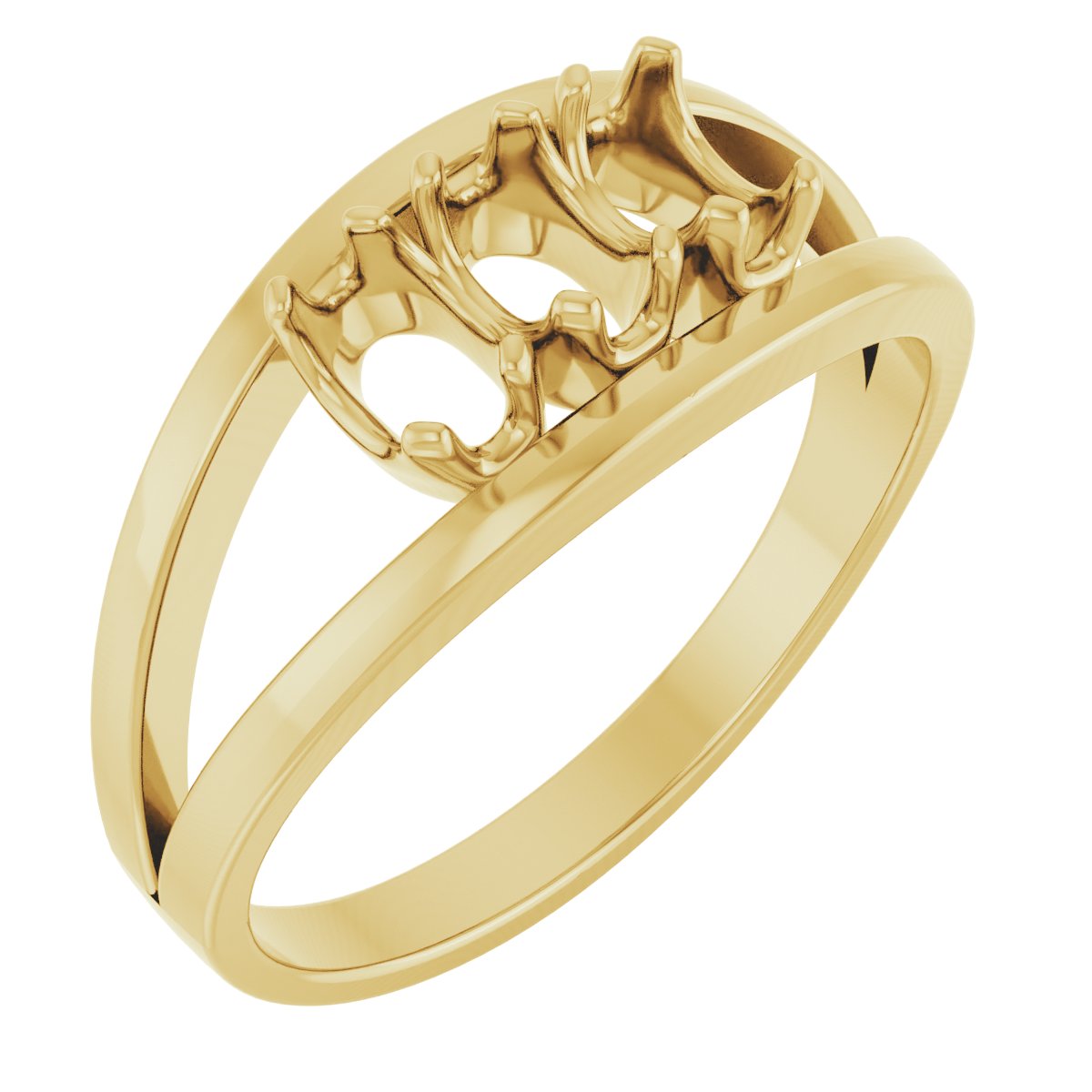 Family Negative Space Ring