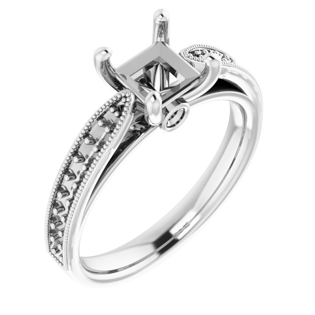 Accented Engagement Ring