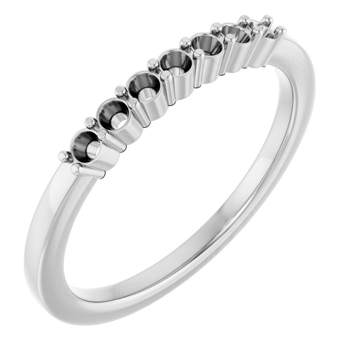 Platinum 1/5 CTW Natural Diamond Anniversary Band