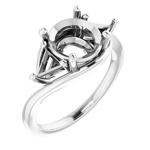 Three-Stone Bypass Engagement Ring
