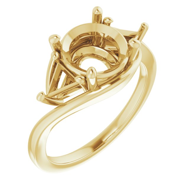 Three-Stone Bypass Engagement Ring