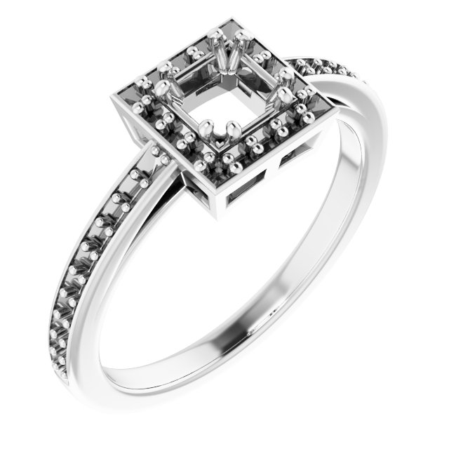 Halo-Style Engagement Ring