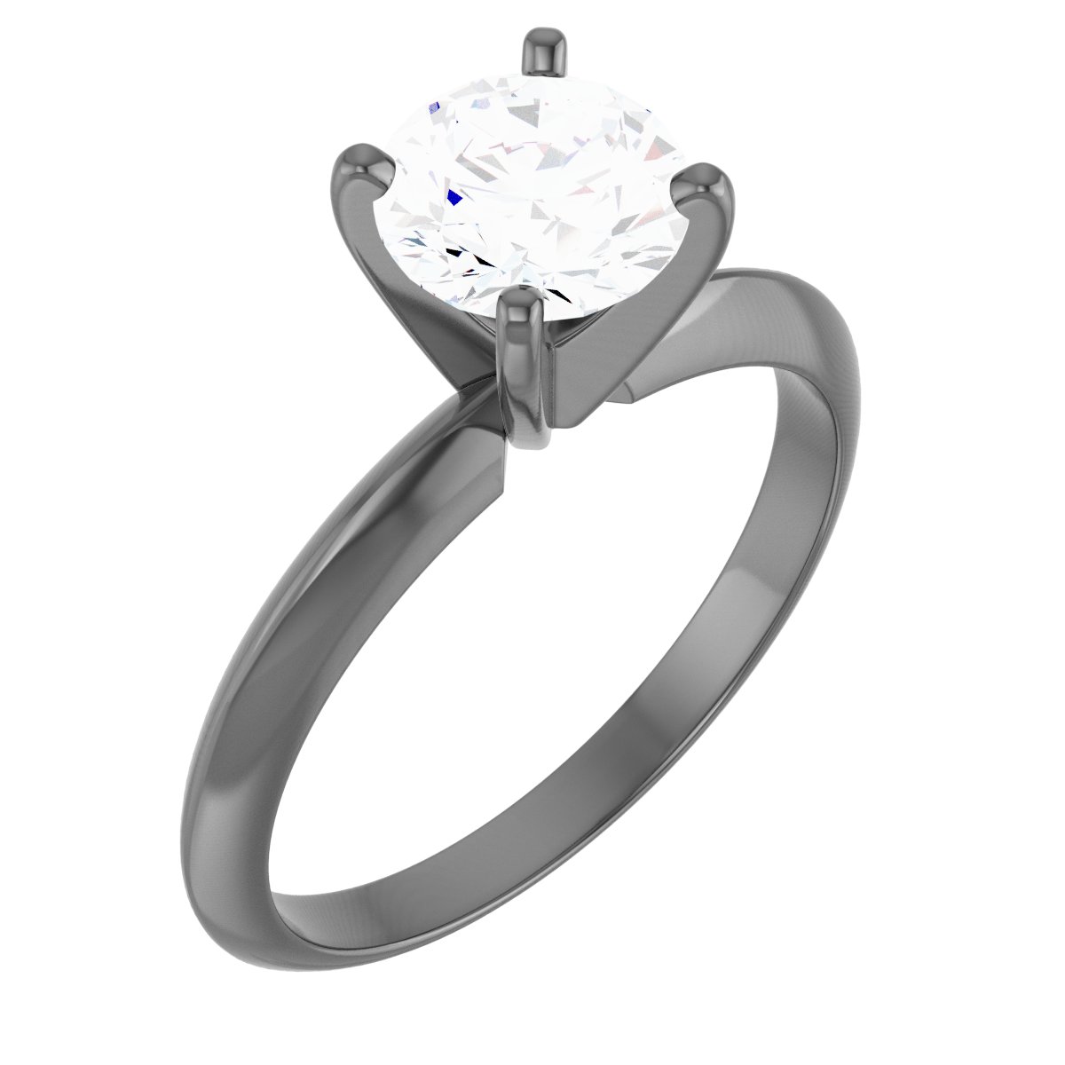 Round 4-Prong Light Solitaire Ring or Mounting