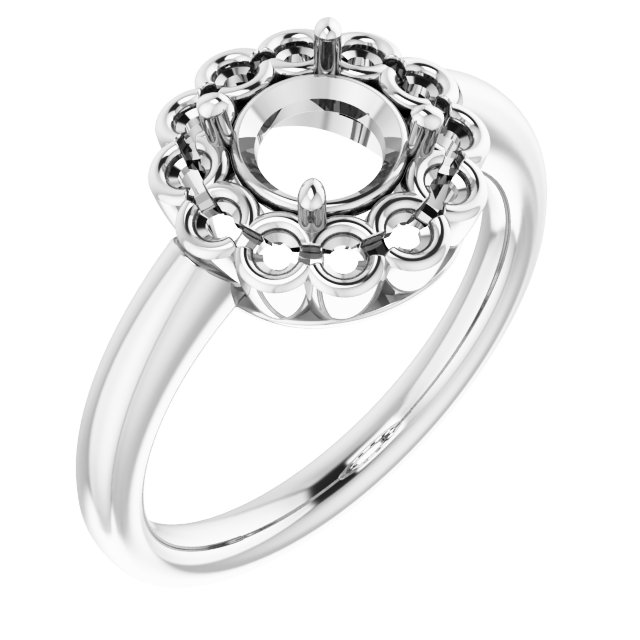 Halo-Style Engagement Ring